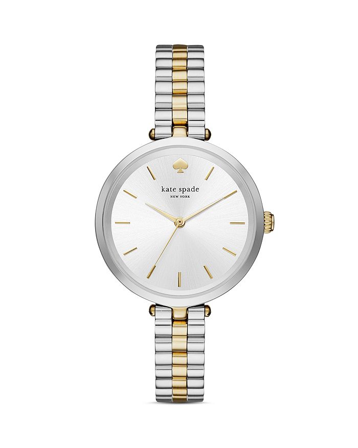 Shop Kate Spade New York Holland Two-tone Watch, 34mm In White/multi
