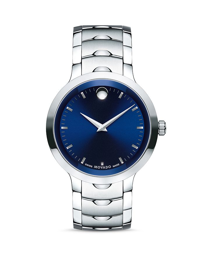 MOVADO STAINLESS STEEL LUNO WATCH, 40MM,0607042