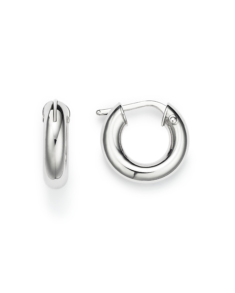 Roberto Coin 18k White Gold Hoop Earrings In White