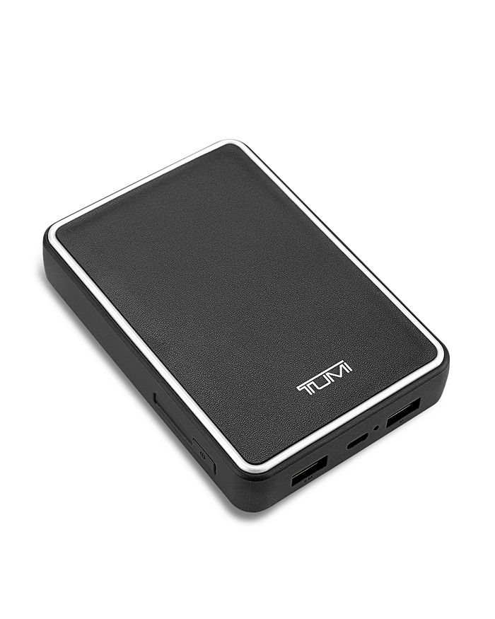 Tumi leather portable on sale battery bank 12000mah