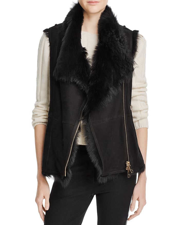 Burberry Cedarville Shearling Vest Bloomingdale s