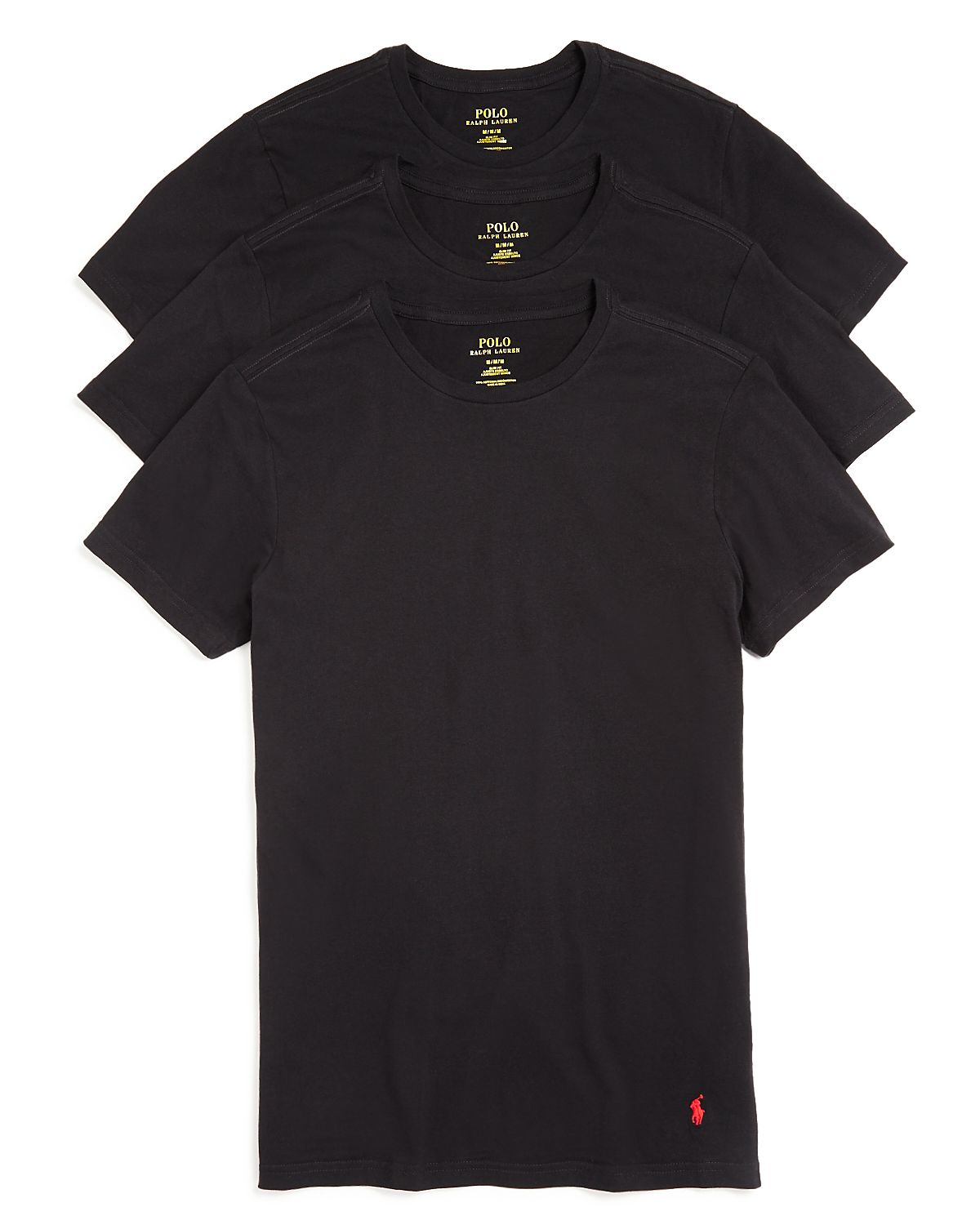 Polo Ralph Lauren Slim Fit Crewneck Undershirt, Pack of 3