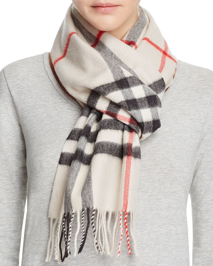 Burberry Classic Check Cashmere Scarf Bloomingdale S