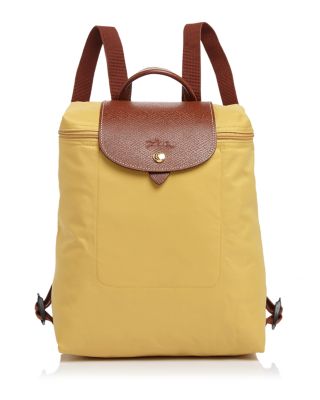 yellow longchamp backpack