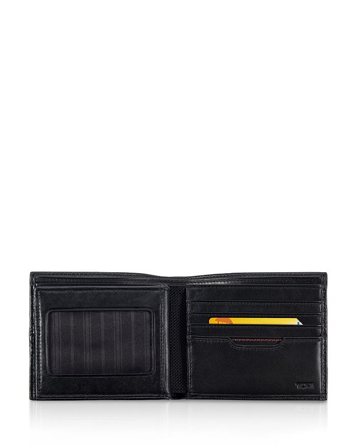 Shop Tumi Global Center Flip Id Passcase Wallet In Black