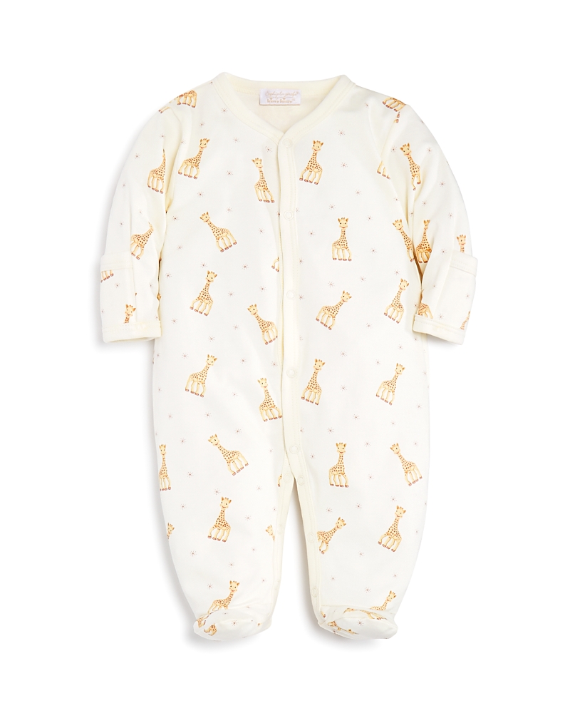 Kissy Kissy Unisex Sophie La Girafe Print Footie - Baby In Ecru