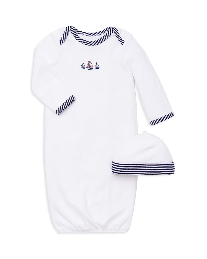 Little Me - Boys' Sailboat Gown & Hat Set - Baby
