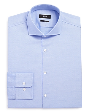 Hugo Boss Mark Sharp Fit Dress Shirt In Blue