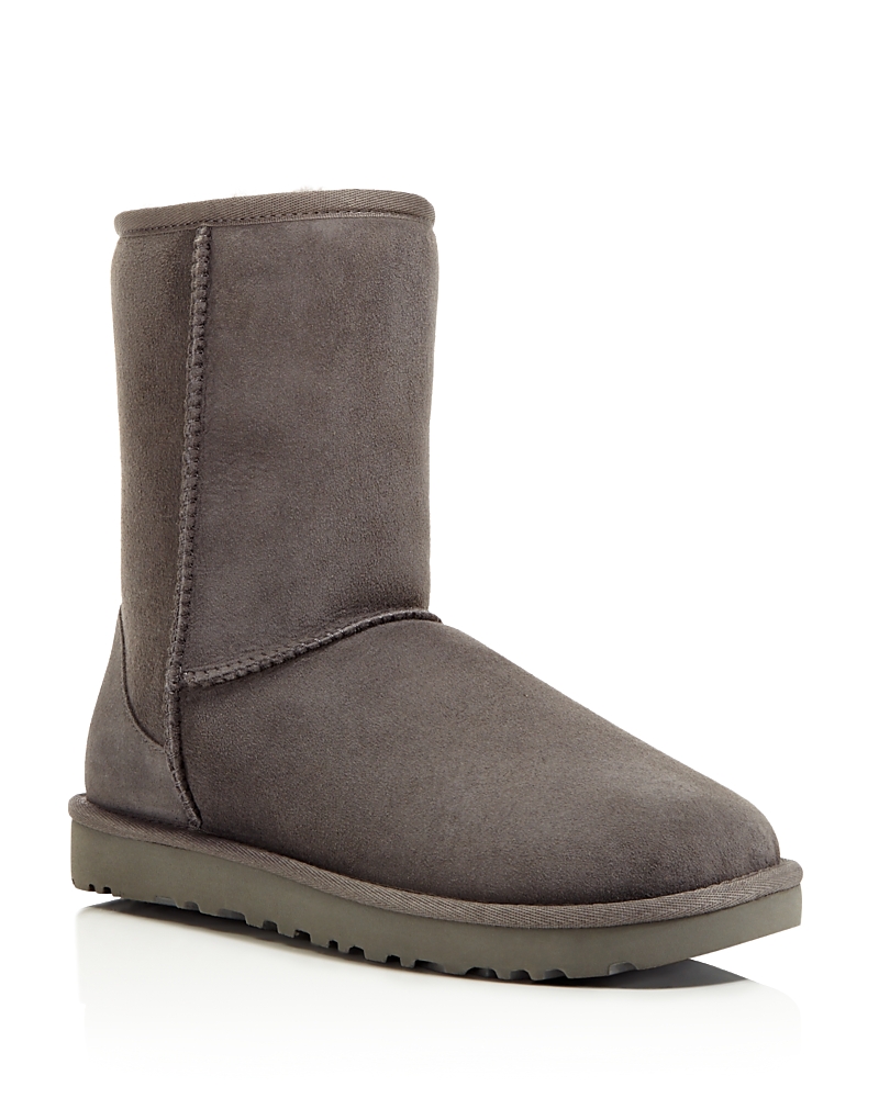 Ugg Grey Suede Ankle Boots In Gray