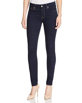 7 For All Mankind b(air) The Skinny Jeans in Rinsed Indigo | Bloomingdale's