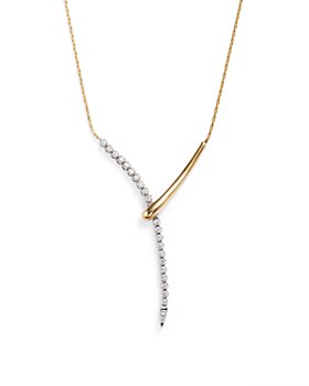 Bloomingdale's - Diamond Y Necklace in 14K Yellow and White Gold, .50 ct. t.w. - 100% Exclusive