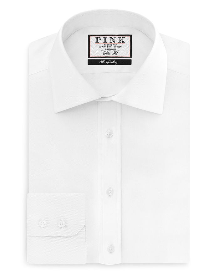 Thomas Pink Twill Dress Shirts for Men for sale