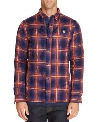 scotch and soda quilted shirt jacket