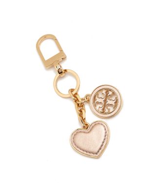 Tory Burch Logo Heart Key Fob selling Ring Keychain Blue