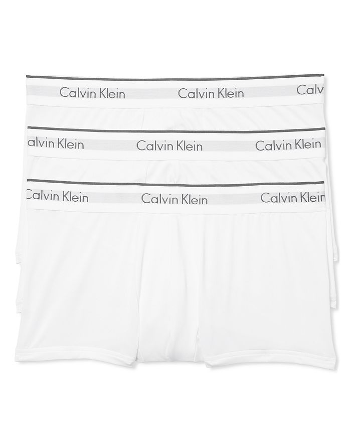 CALVIN KLEIN MICROFIBER STRETCH LOW RISE TRUNKS - PACK OF 3,NB1289