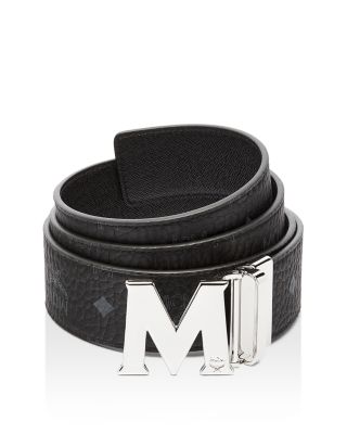 all white mcm belt