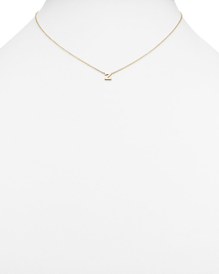 Shop Zoë Chicco 14k Yellow Gold Initial Necklace, 16