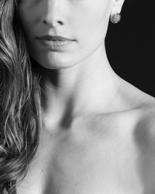 Sterling Silver 15MM Caviar Button Earrings