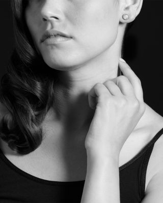 LAGOS 18K Gold and Diamond Caviar Stud Earrings