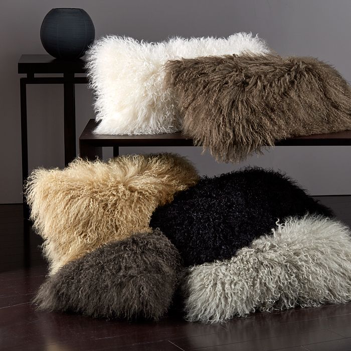 Dkny faux deals fur pillow