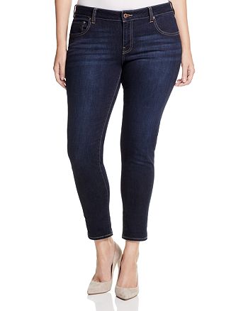 Lucky Brand Plus - Ginger Cropped Skinny Jeans in El Monte