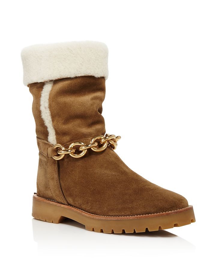 Burberry shearling boots online