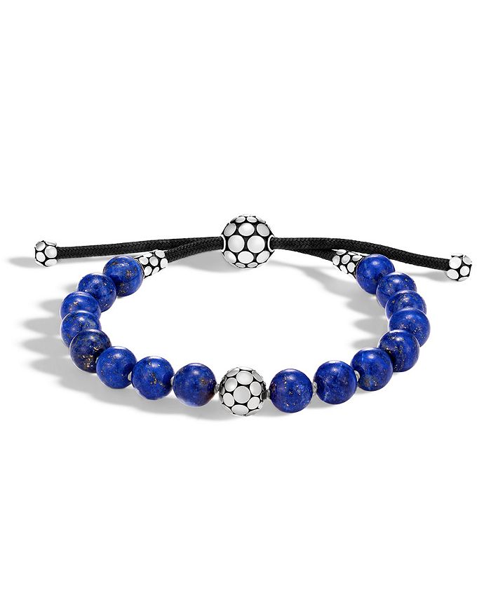 JOHN HARDY Sterling Silver Dot Bead Bracelet with Lapis