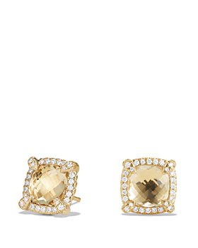 David Yurman - Châtelaine Pavé Bezel Stud Earrings with Gemstones & Diamonds