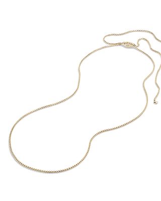 Box Chain Necklace in 18K Gold