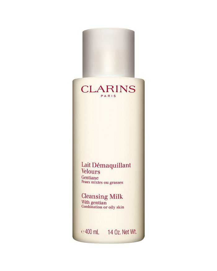 CLARINS CLEANSING MILK WITH GENTIAN, MORINGA FOR COMBINATION OR OILY SKIN 14 OZ.,003455