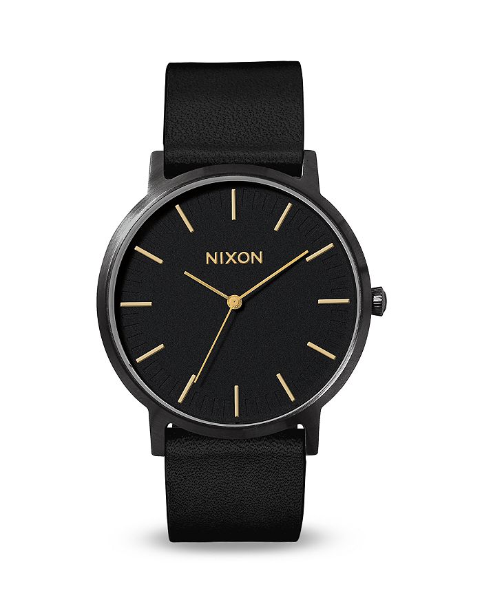 Nixon Porter Strap Watch, 40mm In Black