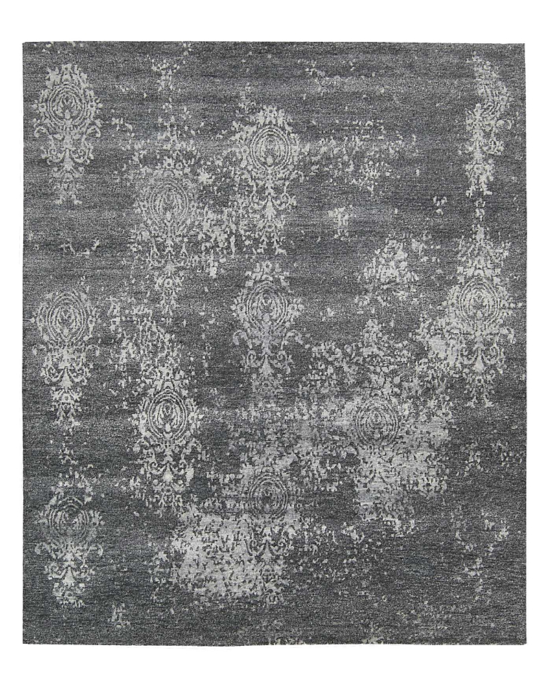 Nourison Silk Shadows Sha14 Rug - Abstract Graphite, 7'9 X 9'9 In Graphite