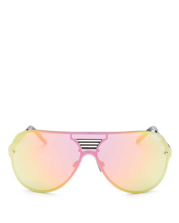 Quay - Women's Showtime Mirrored Aviator Sunglasses, 70mm