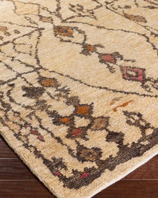 Medina Area Rug - Burnt Orange/Hot Pink/Taupe, 6' x 9'