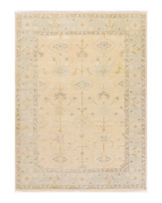 Antique Area Rug - Beige/Mint/Olive, 8' x 11'