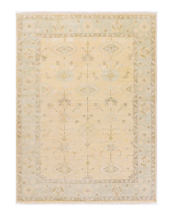 Surya Antique Area Rug, 8' X 11' In Beige/mint/olive/ivory