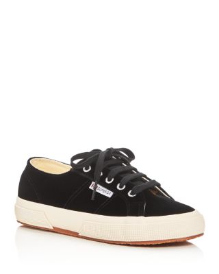 Superga velvet best sale lace up sneakers