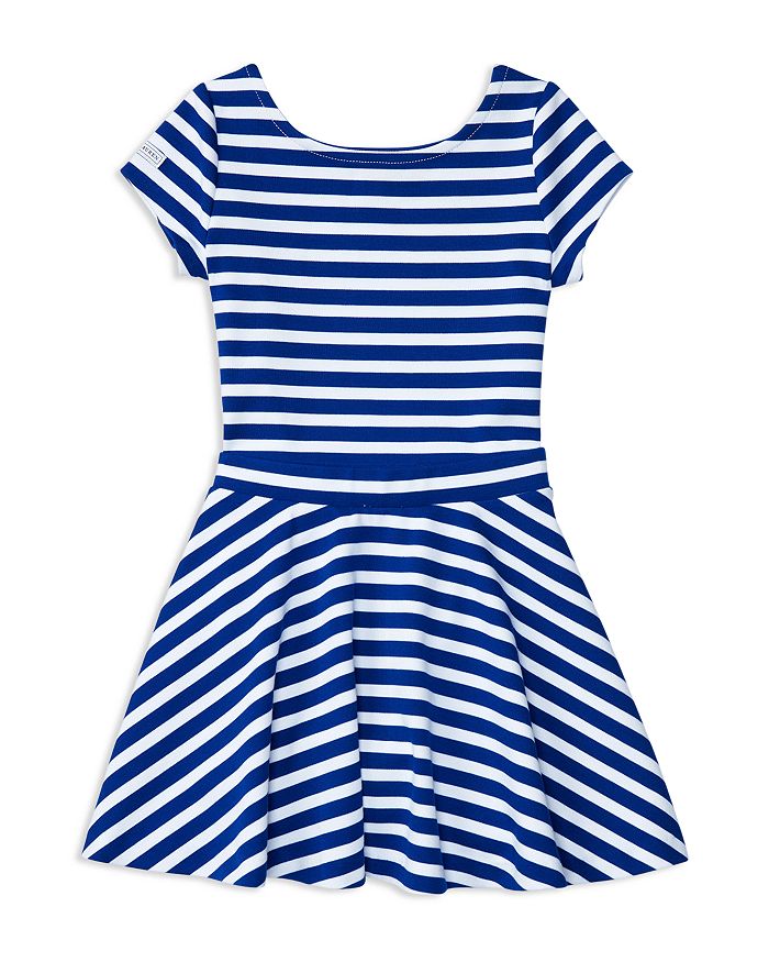 Ralph Lauren Girls' Ponte Stripe Top and Skirt Set Little Kid