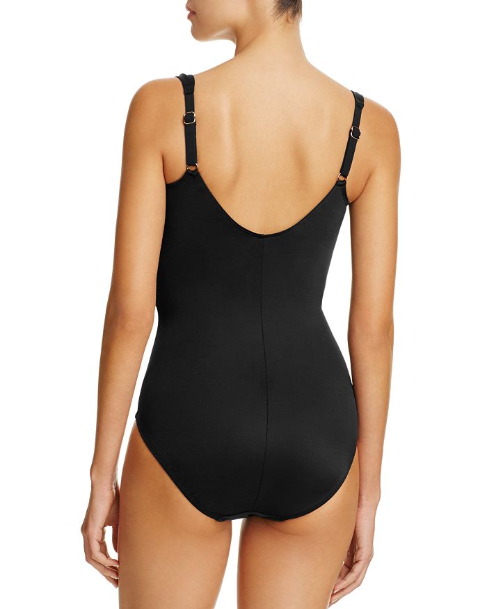 Shop Miraclesuit Dd Cup Sanibel Ruched One Piece Swimsuit In Black