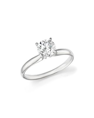 Bloomingdale's Fine Collection - Certified Diamond Round Brilliant Cut Solitaire Ring in 18K White Gold - Exclusive