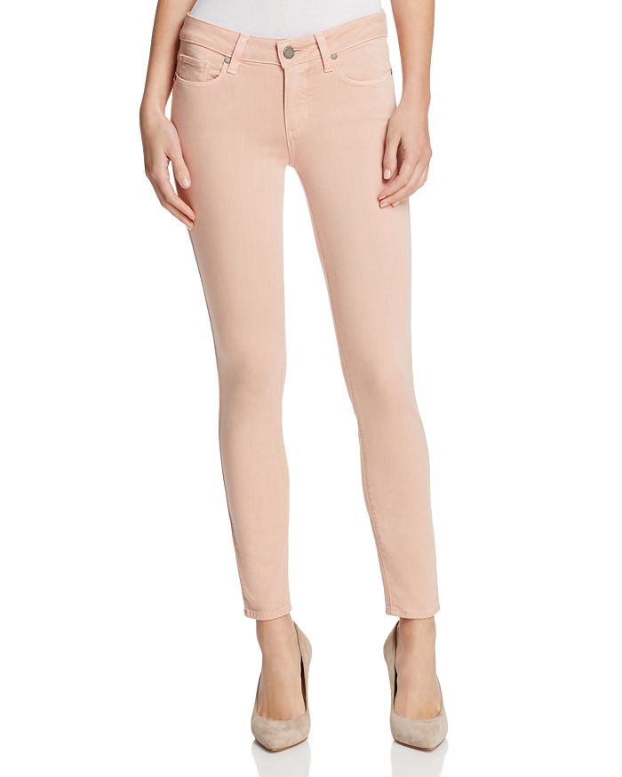 PAIGE Verdugo Ankle Jeans in Faded Pink Petal | Bloomingdale's