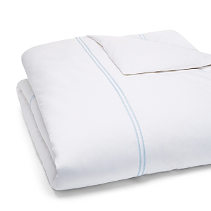 Sferra Grande Hotel Duvet Cover, Full/queen In White/blue