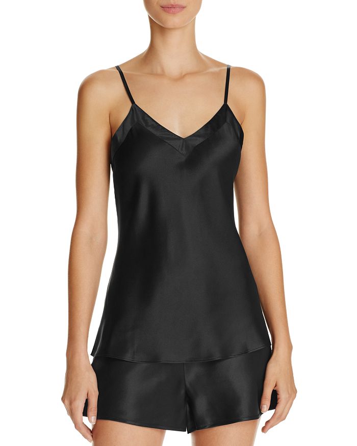 Ginia Silk-satin Camisole In Black | ModeSens