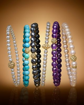 Caviar Icon Turquoise Bracelet with 18K Gold Caviar Station