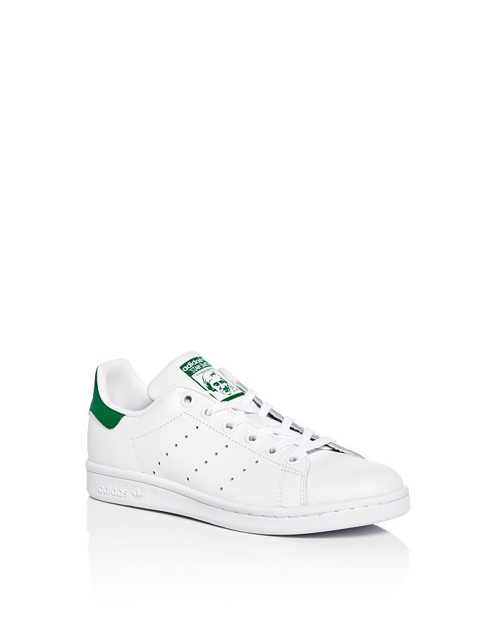 ADIDAS ORIGINALS UNISEX STAN SMITH LEATHER LACE UP SNEAKERS - TODDLER, LITTLE KID,BA8375