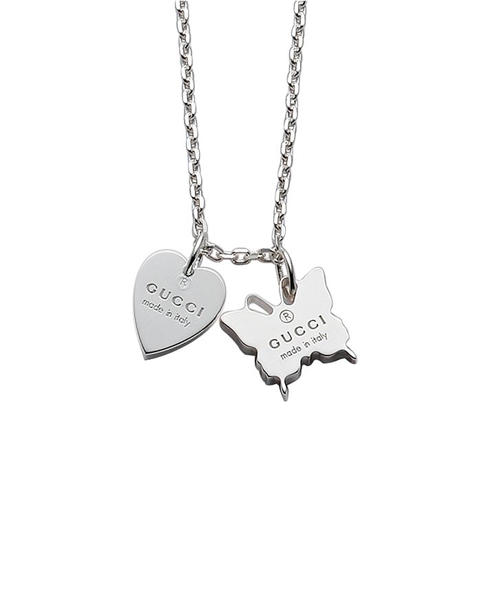 Gucci Sterling Silver Trademark Necklace