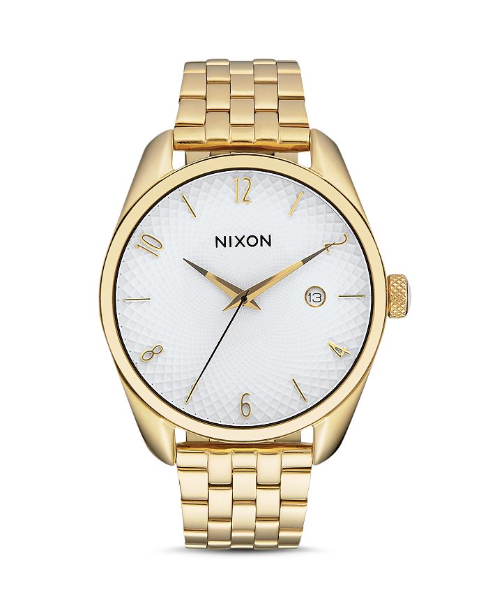 Nixon Bullet Watch, 38mm In White/gold