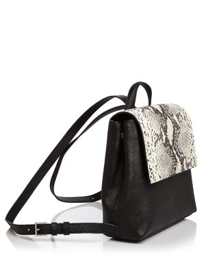 cameron street neema leather backpack kate spade new york Cameron Street Neema Small Snakeskin-Embossed Leather  Backpack