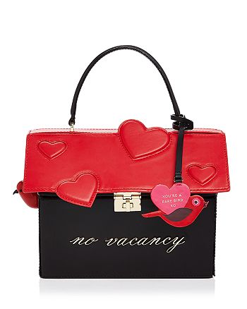 kate spade new york Be Mine You're a Rare Bird Birdhouse Leather Satchel |  Bloomingdale's