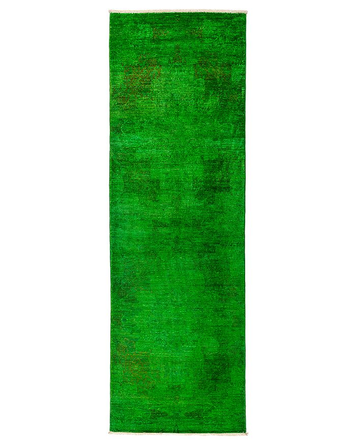 Bloomingdale's Vibrance Runner Rug, 3' X 8'10 In Green